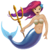 🧜🏼‍♀️ mermaid: medium-light skin tone display on Apple